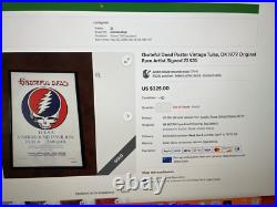 Grateful Dead Poster Vintage Tulsa, OK 1979 Original Rare Artist Signed 23X35