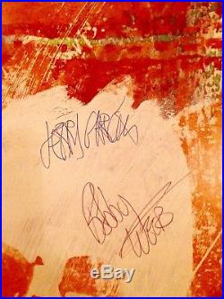 Grateful Dead Poster by Robert Rauschenberg signed Jerry Garcia & Bob Weir 1988