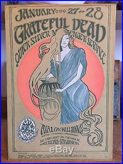 Grateful Dead Quicksilver Avalon Ballroom 1967 Poster FD-45-1