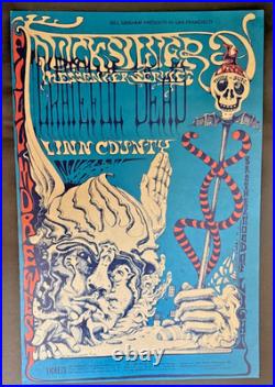 Grateful Dead Quicksilver Linn County Fillmore Concert Poster 1968 BG 144-1