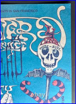 Grateful Dead Quicksilver Linn County Fillmore Concert Poster 1968 BG 144-1