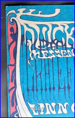 Grateful Dead Quicksilver Linn County Fillmore Concert Poster 1968 BG 144-1