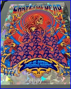 Grateful Dead ROSE FOIL Poster 1970 Capitol Theatre x/20 ZazzCorp Original GDP