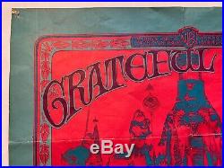 Grateful Dead Rare 1967 Poster 1st Album Promo Pinholes Authentic Vintage Mouse