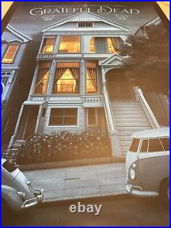 Grateful Dead Rare Poster 710 Ashbury Nicholas Moegly Jerry Garcia #204/225