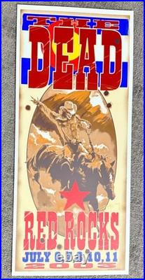 Grateful Dead Red Rocks 2003 Concert Poster Biffle Original Silkscreen