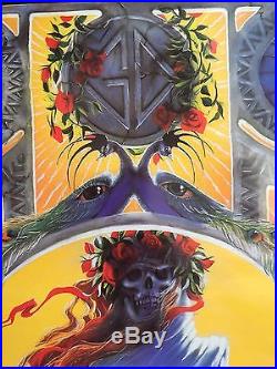 Grateful Dead Richard Biffle pair o' posters Summer 1995 vtg striking