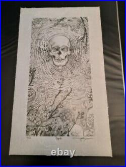 Grateful Dead Ripple Graphite Variant Poster Aj Masthay Ltd Ed 150 Jerry Garcia