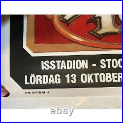 Grateful Dead STOCKHOLM 1990 Europe Tour Poster 24.5 x 37 Rick Griffin Art BMG