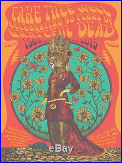Grateful Dead Santa Clara CA China Cat Poster GD 50 Fare Thee Well S/N #/2015
