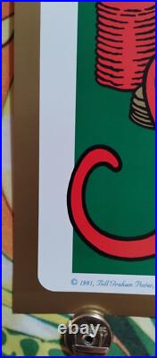 Grateful Dead Santana BGP41 Bill Graham Presents Las Vegas 1991 Poster Grateful Dead Santana BGP41 Bill Graham Presents Las Vegas 1991 Poster