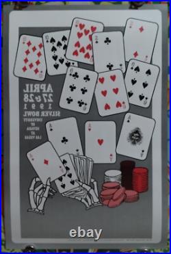 Grateful Dead Santana BGP41 Bill Graham Presents Las Vegas 1991 Poster Grateful Dead Santana BGP41 Bill Graham Presents Las Vegas 1991 Poster