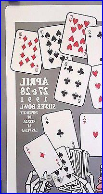 Grateful Dead & Santana Las Vegas Orig. 1991 Rare Double-Sided Poster