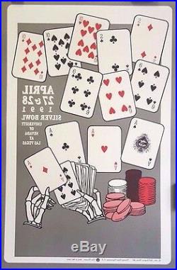 Grateful Dead & Santana Las Vegas Orig. 1991 Rare Double-Sided Poster BGP41
