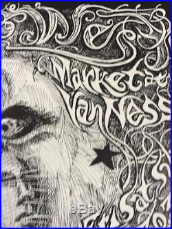 Grateful Dead & Santana Original Concert Poster Fillmore West BG134 Lee Conklin