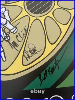 Grateful Dead Signed 2009 VIP 11x17 Poster x6 Weir Lesh Billy Hart +2 JSA Letter