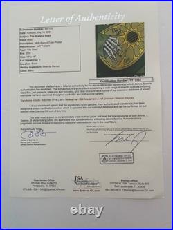 Grateful Dead Signed 2009 VIP 11x17 Poster x6 Weir Lesh Billy Hart +2 JSA Letter
