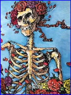 Grateful Dead Skeleton And Roses Fd26 Mouse Kelley Print Signed Avalon Poster