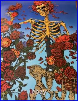 Grateful Dead Skeleton Poster Print Art Signed Stanley Mouse