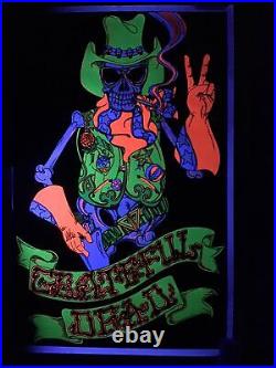 Grateful Dead Skeleton Sheriff Rare Blacklight Poster. Free Shipping