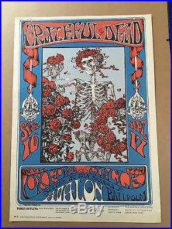 Grateful Dead Skeleton and Roses Family Dog Poster