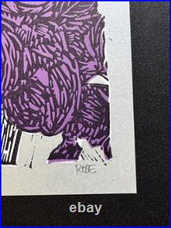 Grateful Dead Skeleton and Roses Print LILAC RAIN S/N #29/56 Jon Rose Phish