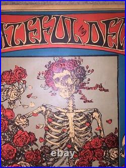 Grateful Dead Skull And Roses Poster 3rd Pressing Avalon Ballroom 1966