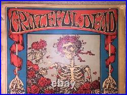 Grateful Dead Skull And Roses Poster 3rd Pressing Avalon Ballroom 1966