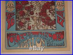 Grateful Dead Skull & Roses Poster 1960's Vintage Bootleg Rare Variant FD#26 AOR
