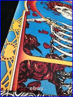 Grateful Dead Skull & Roses Poster Artwork Bertha Vintage Stanley Mouse GDP 1984