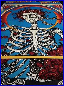 Grateful Dead Skull & Roses Poster Artwork Bertha Vintage Stanley Mouse GDP 1984