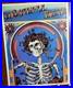 Grateful Dead Skull and Roses Original 1985 Vintage Rock Music Poster 22×17 NOS