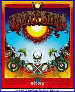 Grateful Dead Sons of Champlin Avalon Aoxomoxoa Concert Poster 1982 3rd printing