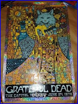Grateful Dead Sparkle Foil Todd Slater AP Klimt Art China Cat Poster Gig Print