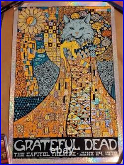 Grateful Dead Sparkle Foil Todd Slater AP Klimt Art China Cat Poster Gig Print