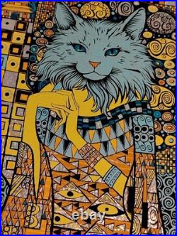 Grateful Dead Sparkle Foil Todd Slater AP Klimt Art China Cat Poster Gig Print