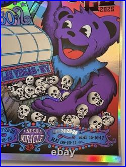 Grateful Dead Sphere Las Vegas 2025 Concert Poster Sphere 60 I Need A Miracle
