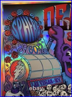 Grateful Dead Sphere Las Vegas 2025 Concert Poster Sphere 60 I Need A Miracle