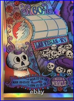 Grateful Dead Sphere Las Vegas 2025 Concert Poster Sphere 60 I Need A Miracle