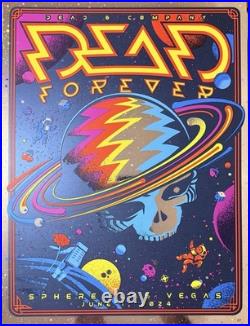 Grateful Dead Sphere Las Vegas June 2024 Concert Poster Dead & Company Pre-Print
