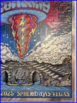 Grateful Dead Sphere Las Vegas March21 2025 Dead & Company Concert Poster 39/350