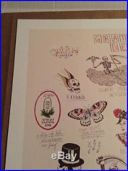 Grateful Dead Spring 1990 Poster Wes Lang Limited Edition 250 Mint Rare