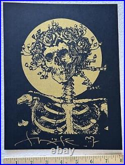 Grateful Dead Stanley Mouse Screen Print Handbill Signed Gallery 2020