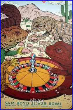 Grateful Dead + Sting Concert Poster 1993 Bill Graham Las Vegas Harry Rossit