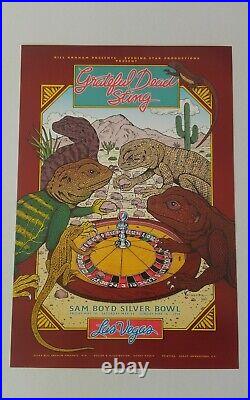 Grateful Dead Sting Las Vegas Original Concert Poster from 1993 Lizards In Sand