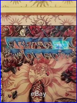 Grateful Dead Summer 1995 Framed Tour Poster with Hand Drawn Mat & Numbered