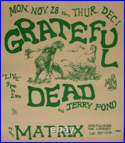 Grateful Dead THE MATRIX 1966 Concert Poster