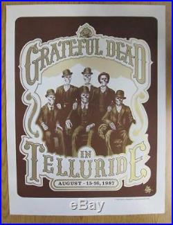 Grateful Dead Telluride 1987 Concert Poster Silkscreen 2007 Colorado Johannsen
