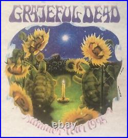 Grateful Dead Terrapin Sunflower Summer Tour 1995 T-Shirt Test Print Pellon