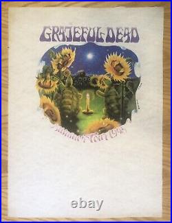 Grateful Dead Terrapin Sunflower Summer Tour 1995 T-Shirt Test Print Pellon